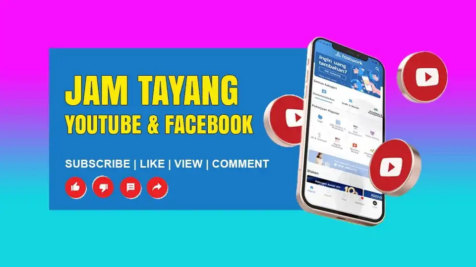 Jasa JAM TAYANG YOUTUBE | VIEW | LIKE | COMMENT - Tambah Followers, Profesional, Bergaransi