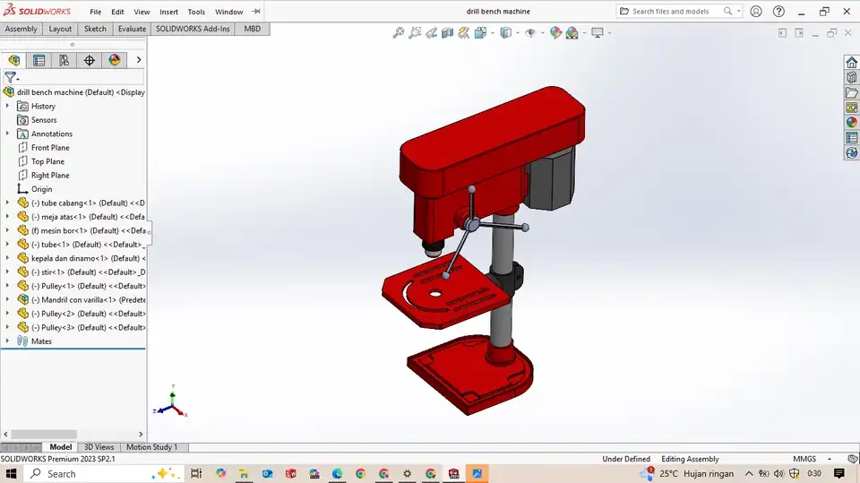 Jasa 3D Modelling CAD Produk & Furniture dengan SolidWorks - Desain Furniture, Profesional, Bergaransi
