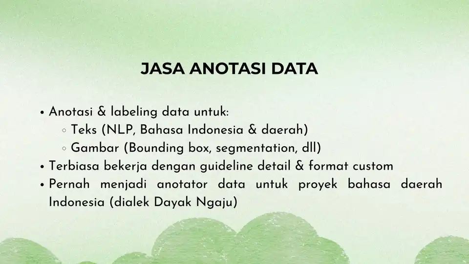 Jasa Anotasi Data - Pelabelan Data, Profesional, Bergaransi