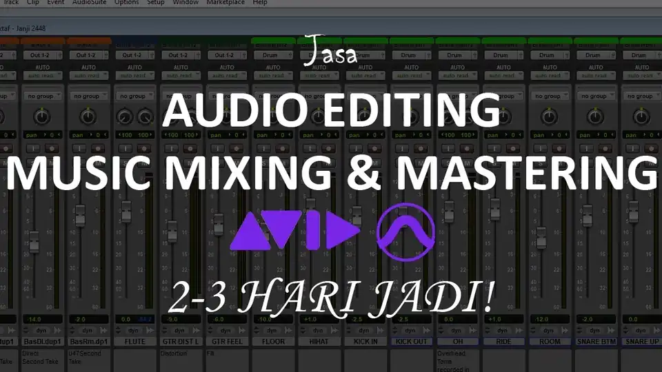 Jasa Audio/Music Editing, Music Mixing & Mastering - Sound Effects, Profesional, Bergaransi