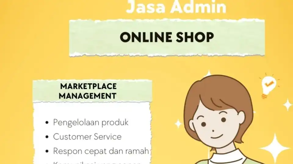 Jasa balas chat Customer Marketplace - Desain Stiker, Profesional, Bergaransi