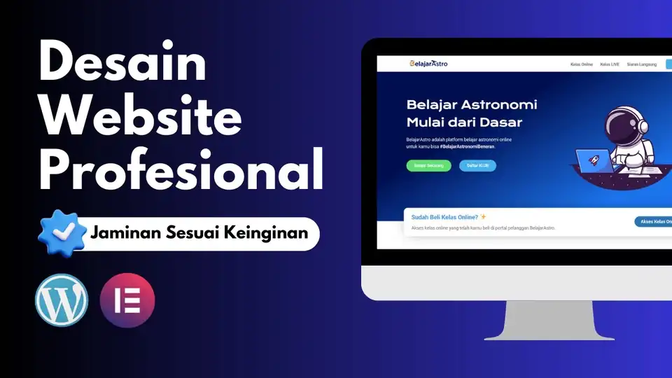 Jasa Buat dan Desain Website di Elementor WordPress + BONUS Copywriting! - Desain Web, Profesional, Bergaransi
