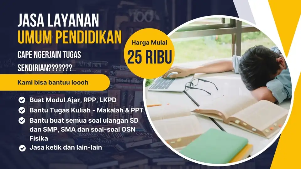 Jasa buat modul ajar, LKPD, dan tugas kuliah pendidikan - Modul Pembelajaran, Profesional, Bergaransi