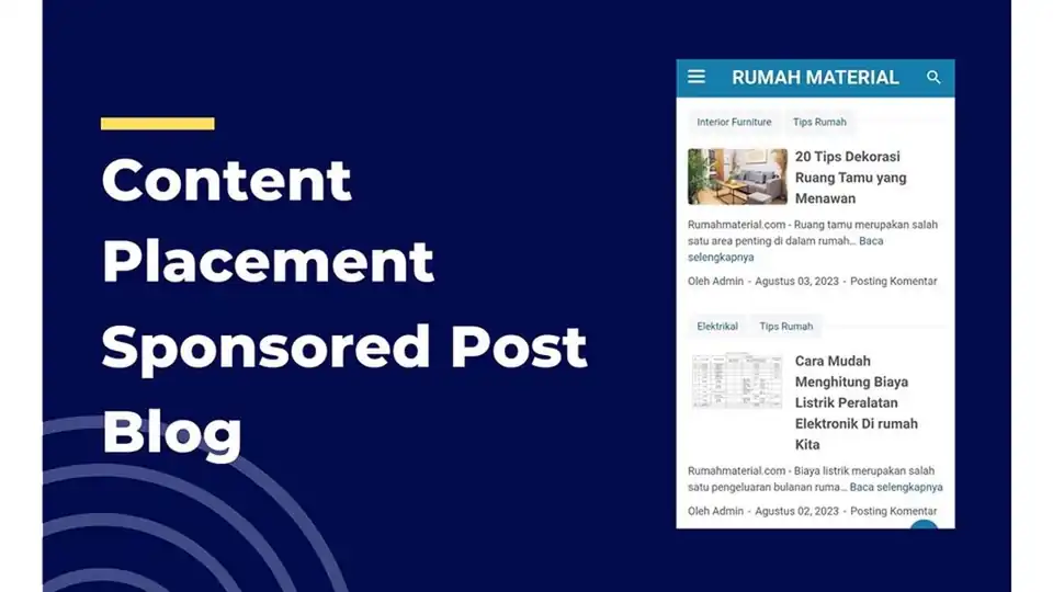 Jasa Content Placement / Guest Blogger dan Sponsored Post Blog - Blogger, Profesional, Bergaransi