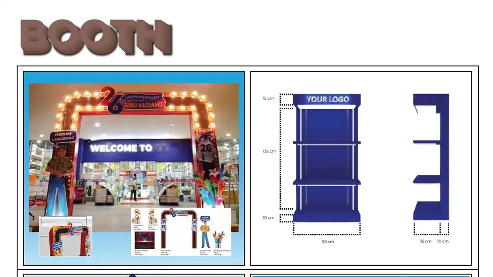 Jasa Desain 3D | Booth Promotion - Desain Booth & Kios, Profesional, Bergaransi