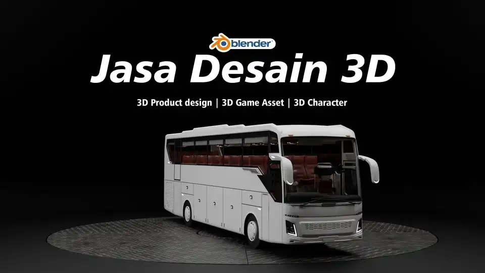 Jasa Desain 3D untuk Desain Produk, Game Asset, dan Karakter 3D dengan software Blender. - Perspektif 3D, Profesional, B