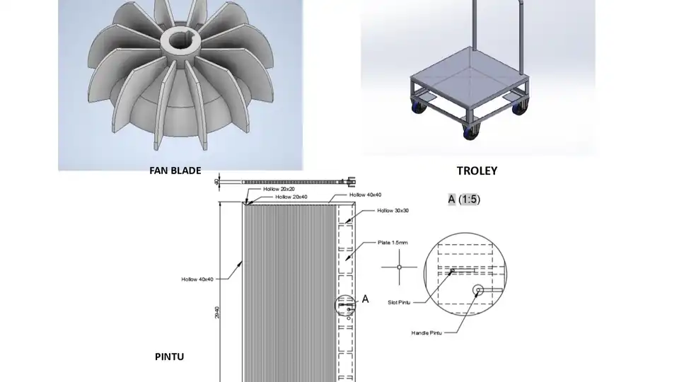 Jasa desain gambar Machining, Laser Cutting, dll - CAD Drawing, Profesional, Bergaransi