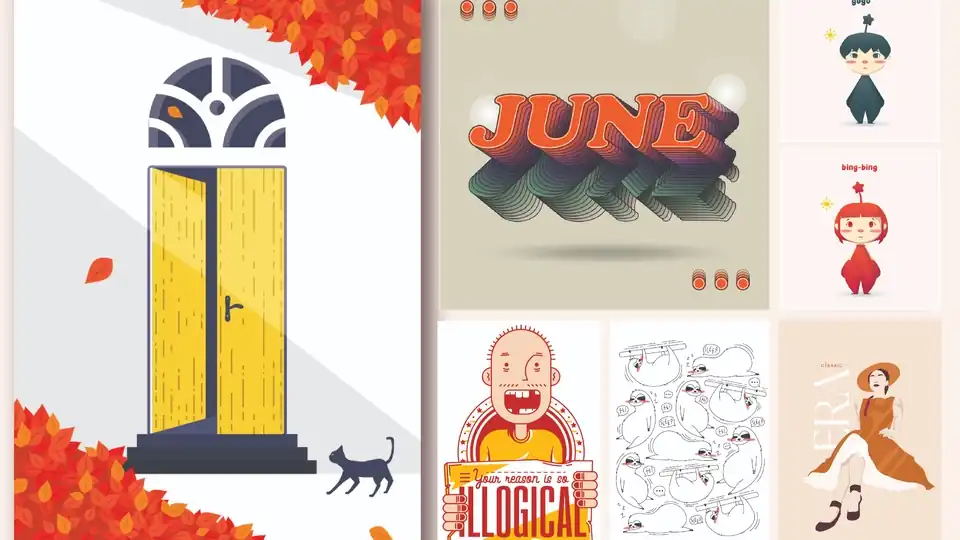 Jasa Desain Ilustrasi Vektor - Vektor, Profesional, Bergaransi