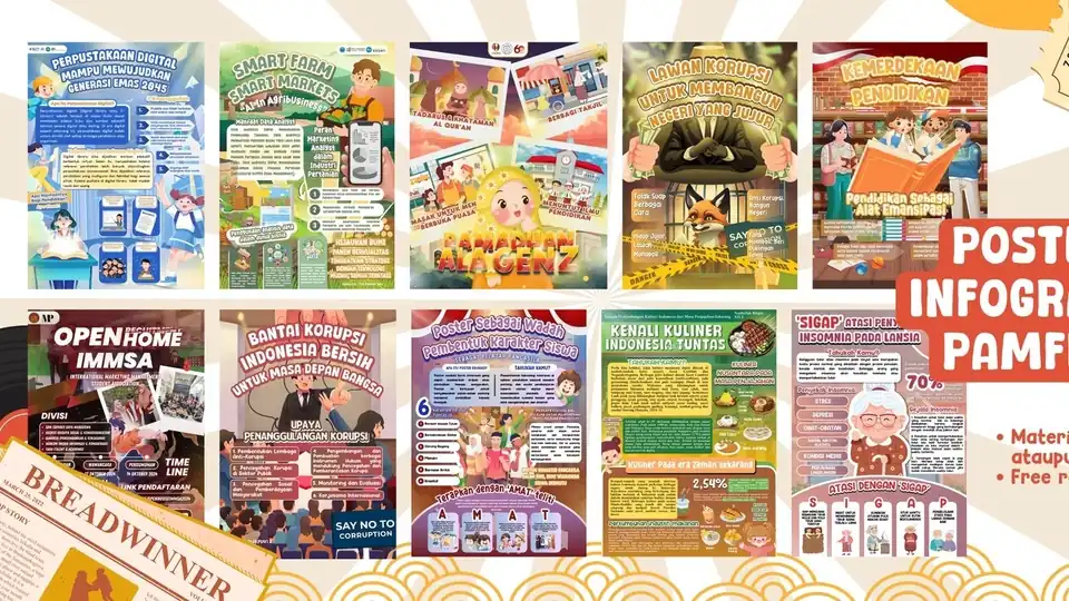 Jasa Desain Poster Infografis Profesional (BISA 1 HARI JADI) - Infografis, Profesional, Bergaransi