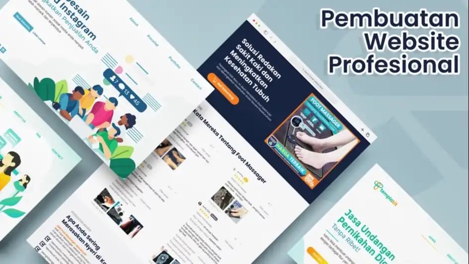 Jasa Desain Website Profesional | Desain Landing Page Website - Desain Web, Profesional, Bergaransi