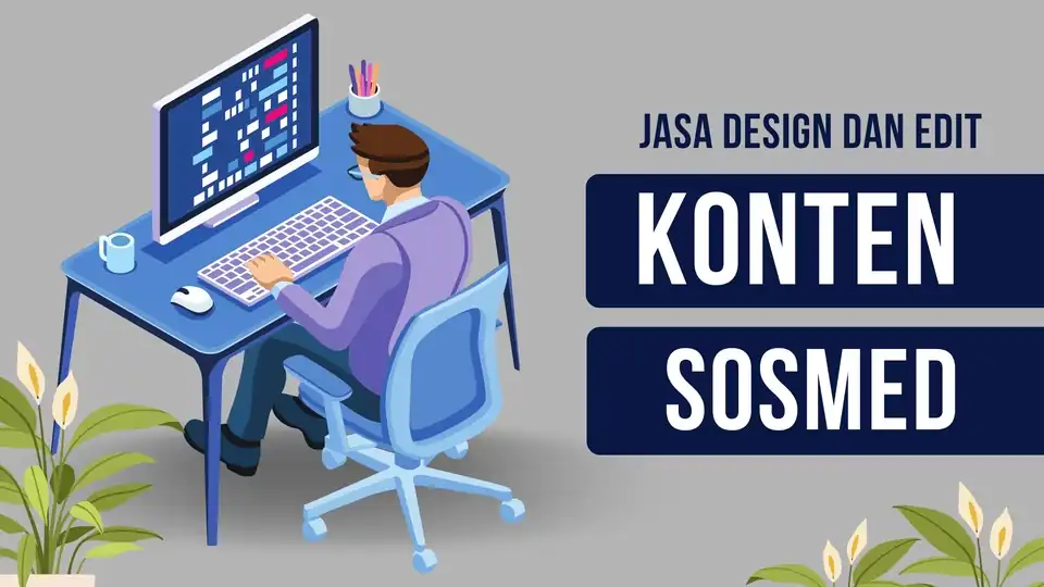 Jasa Design dan Edit Konten Sosmed - Canva, Profesional, Bergaransi