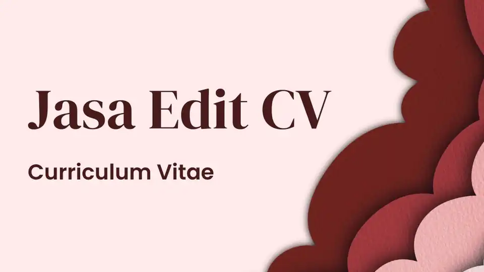 Jasa Edit CV - Portfolio & Resume, Profesional, Bergaransi