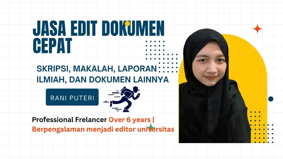 Jasa Edit Dokumen Profesional: Skripsi, Makalah, Laporan Ilmiah, dll 1 HARI SAJA FREE TURNITIN 1X - Edit Dokumen, Profes