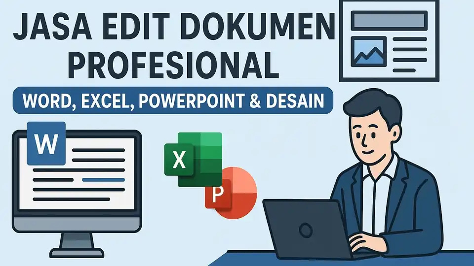 Jasa Edit Dokumen Profesional - Word, Excel, PowerPoint & Desain - Edit Dokumen, Profesional, Bergaransi
