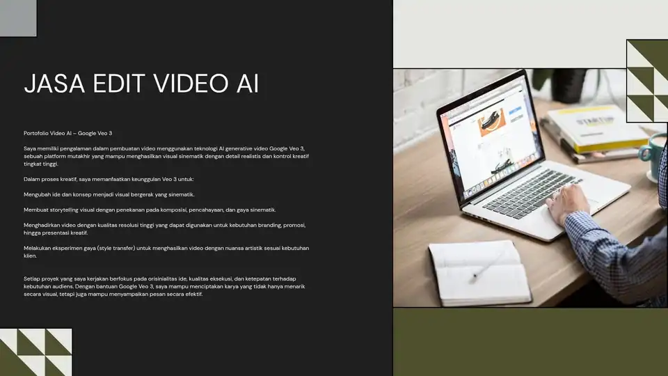 Jasa Edit Video menggunakan AI Google VEO 3 - Video AI, Profesional, Bergaransi