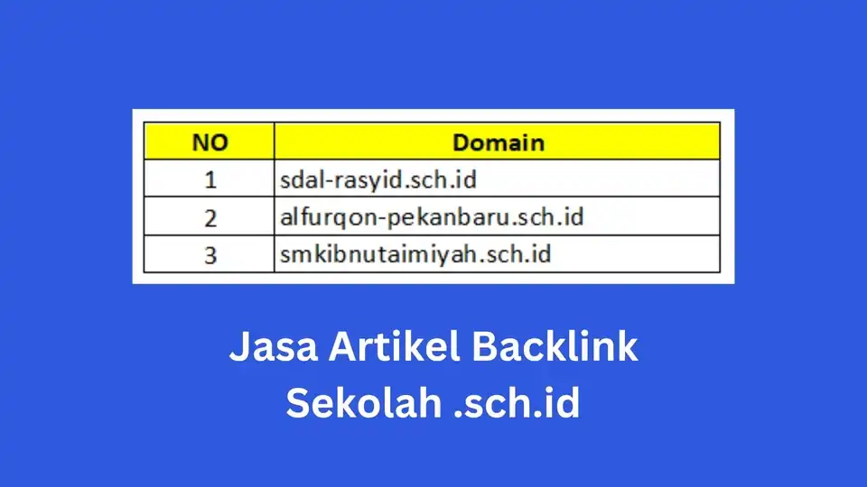 Jasa Guest Post Blog Domain .sch.id - Blogger, Profesional, Bergaransi