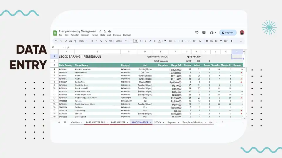 Jasa Handling Data : Data Entry, Data Mining, Koneksi Data antar Source dan Aplikasi Pendukung. - Entri Data, Profesiona