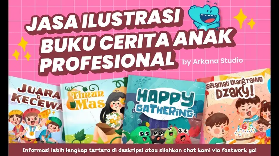 Jasa Ilustrasi Buku Cerita Anak Profesional - Premium Cepat Murah - Gambar dan Ilustrasi, Profesional, Bergaransi