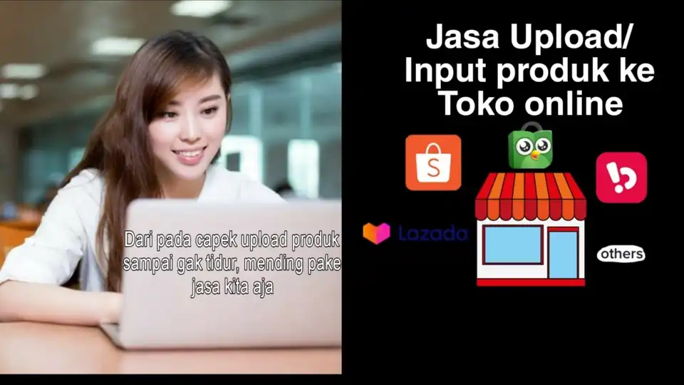 Jasa input produk ke toko online - Update Produk Toko Online, Profesional, Bergaransi
