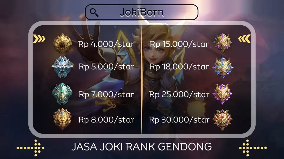 JASA JOKI MLBB TERPERCAYA & MABAR MLBB (PROSES CEPAT) TESTI ? BANYAK - Gaming, Profesional, Bergaransi