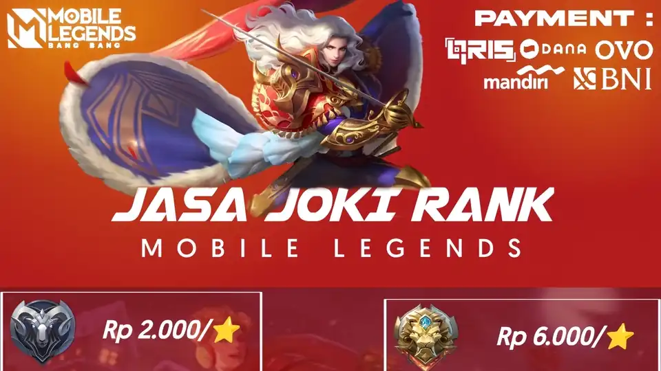 JASA JOKI MOBILE LEGENDS (Rank Up Secepat Cahaya) - Gaming, Profesional, Bergaransi