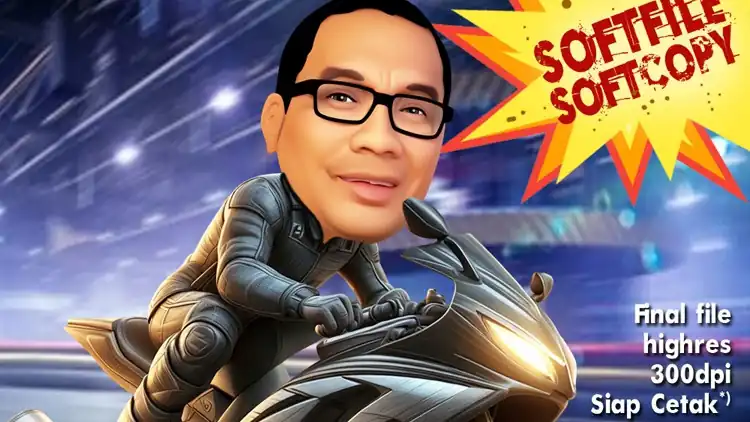 Jasa Karikatur Lucu dan Keren - Bebas Revisi Sampai Ok! - Karikatur, Profesional, Bergaransi