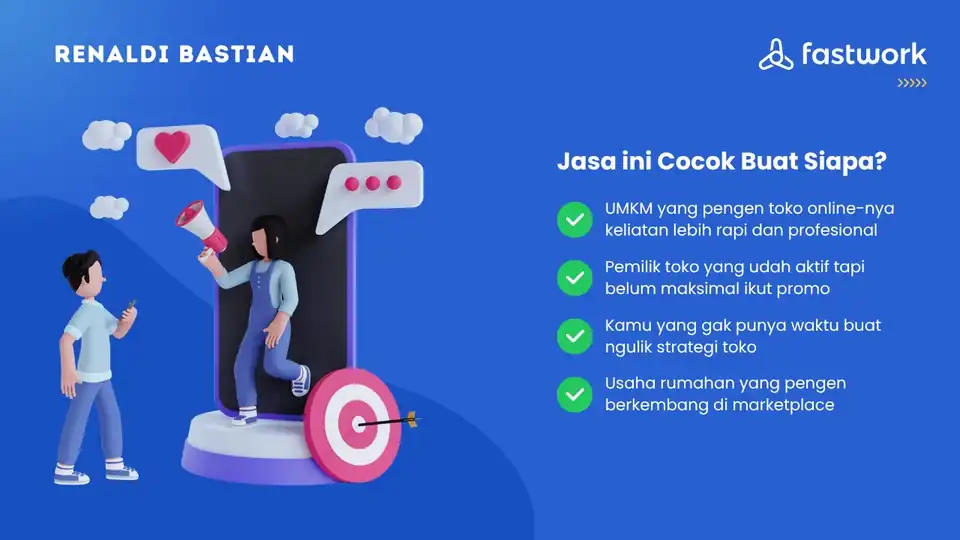 Jasa Kelola Marketplace Optimasi Toko Bulanan - Update Produk Toko Online, Profesional, Bergaransi