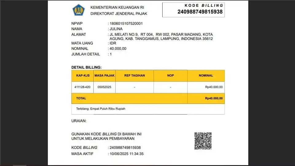JASA Kode Billing Pajak Anda – Mudah dan Efisien - Pembayaran Online, Profesional, Bergaransi