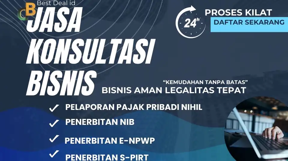 Jasa Konsultasi Bisnis ( NIB, NPWP, Pelaporan Pajak dan S-PIRT ) - Mulai Bisnis/Start-up, Profesional, Bergaransi
