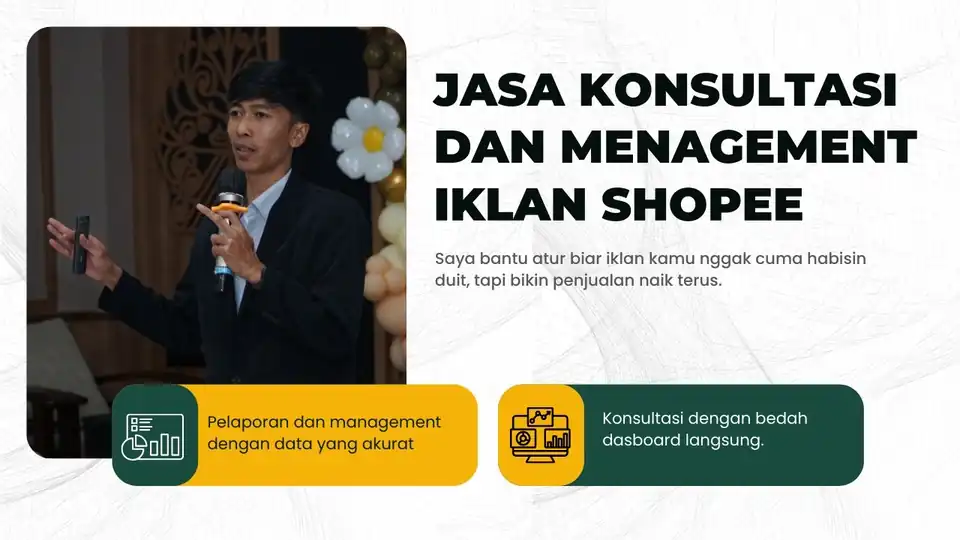 Jasa Konsultasi dan Management Iklan Shopee - Pemasaran, Profesional, Bergaransi
