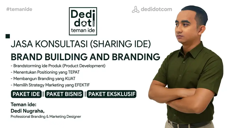 JASA KONSULTASI (SHARING IDE) BRAND BUILDING, BRANDING & MARKETING - Branding, Profesional, Bergaransi