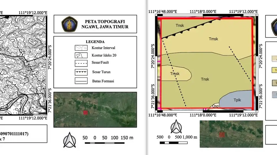 Jasa Membuat Peta Menggunakan Software QGIS (Peta Geologi Daerah, Peta Elevasi/Topografi, dll) - Peta GIS, Profesional,