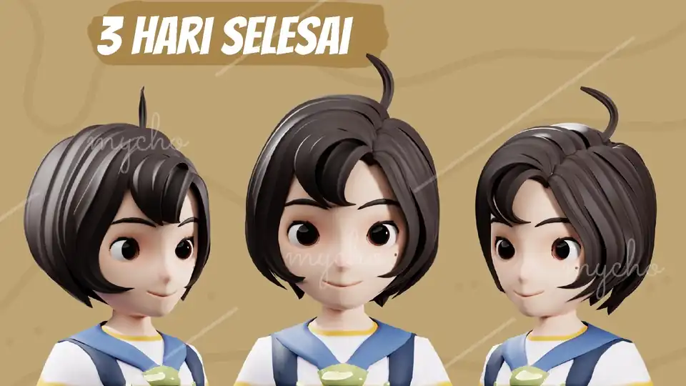 Jasa Modeling 3D Karakter/Environment 3 Hari Jadi - 3D & Animasi, Profesional, Bergaransi
