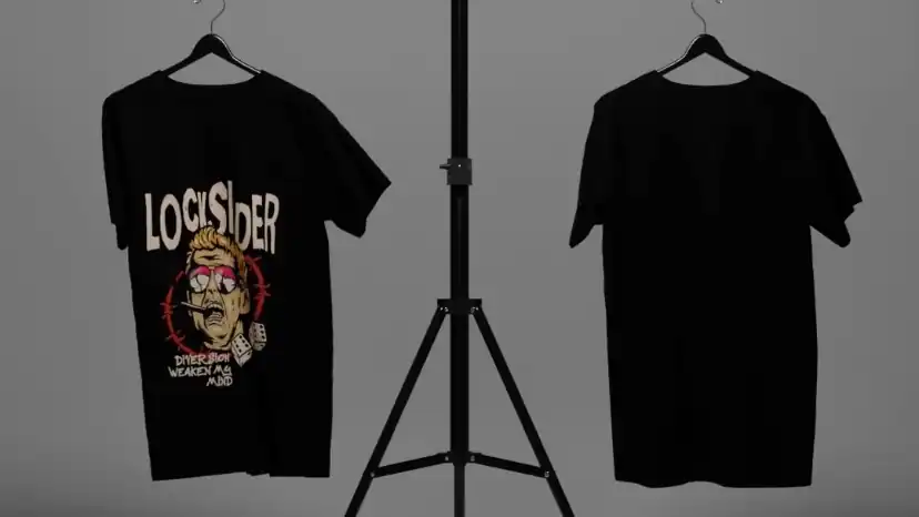 JASA MOKE UP T SHIRT 3D Buat Rells iklan dan Tiktok - Desain Kaos & Motif, Profesional, Bergaransi