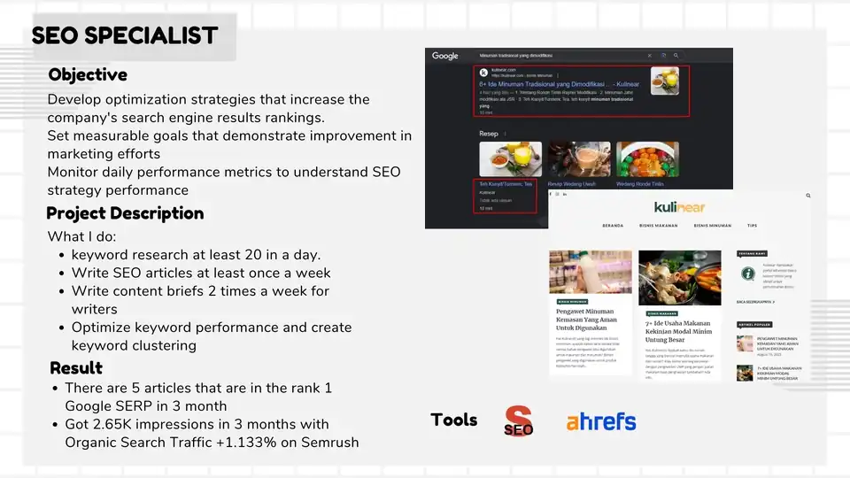 Jasa Optimasi Website | SEO Audit On Page | Off Page | Technical SEO - Search Engine Optimization (SEO), Profesional, Be