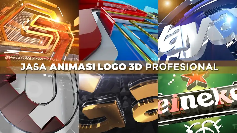 Jasa Pembuatan Animasi Bumper, Opening, Intro/Outro LOGO 2D & 3D Profesional - 3D & Animasi, Profesional, Bergaransi