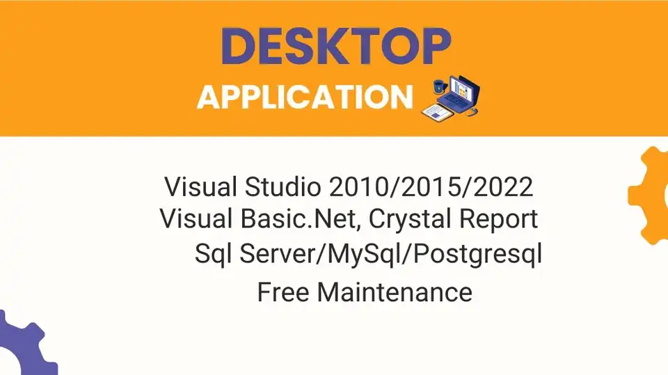Jasa Pembuatan Aplikasi Desktop Menggunakan VB.net dan SQL Server atau tanpa datatabase - Aplikasi Desktop, Profesional,