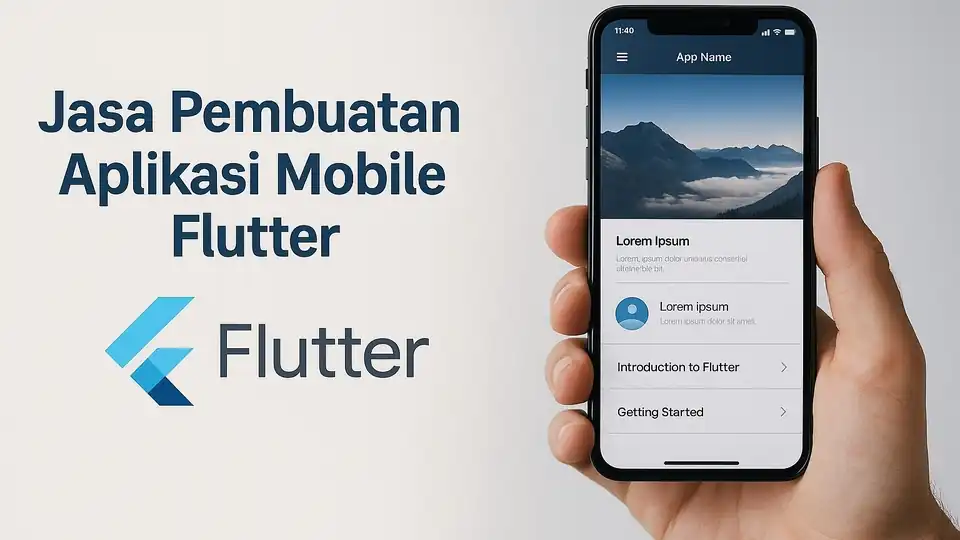 Jasa Pembuatan Aplikasi Mobile Android & iOS dengan Flutter - Aplikasi Ponsel, Profesional, Bergaransi