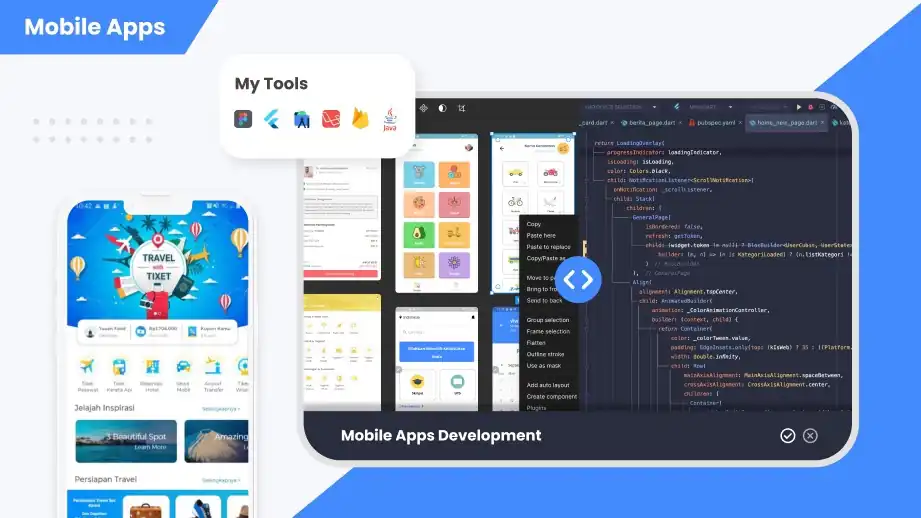 Jasa Pembuatan App Android & IOS (Flutter, Java, Kotlin & Swift) | Desain Premium & Harga Negotiable - Aplikasi Ponsel,