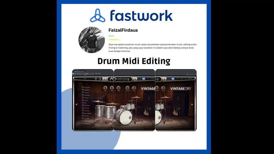 Jasa pembuatan beat midi drum - Sound Effects, Profesional, Bergaransi
