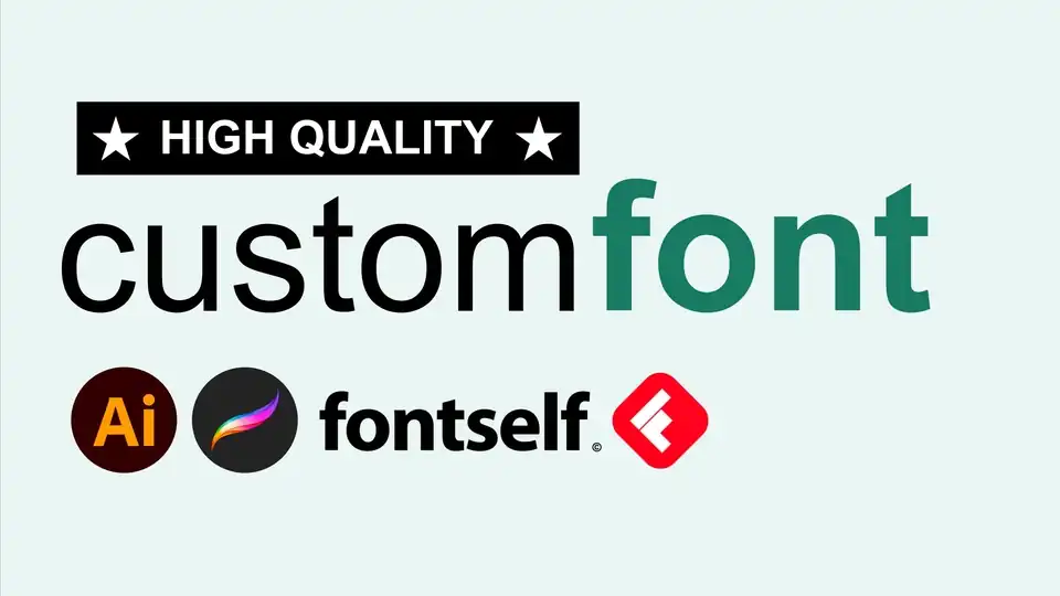 JASA PEMBUATAN FONT CUSTOM dan EDIT FONT - Desain Font, Profesional, Bergaransi