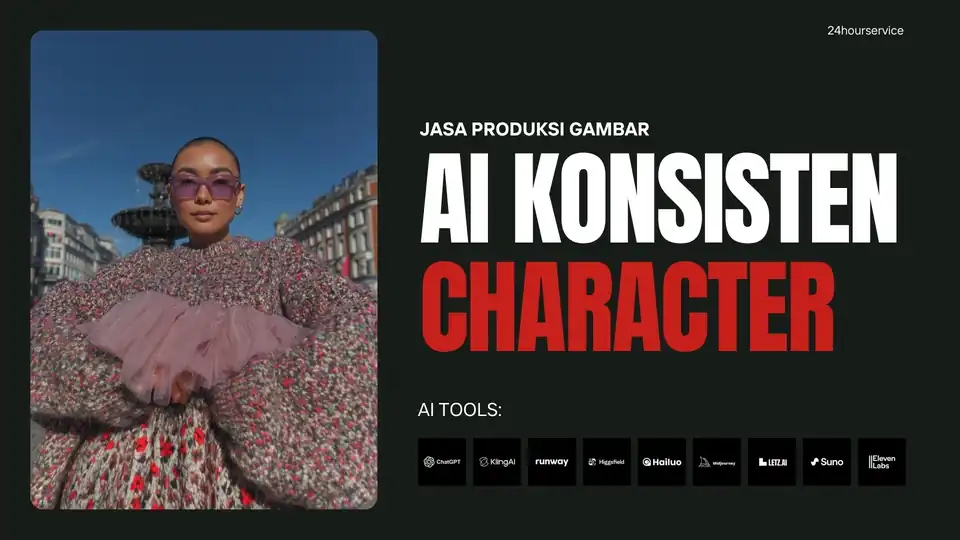 Jasa Pembuatan Gambar AI | Konsisten Character - Foto AI, Profesional, Bergaransi
