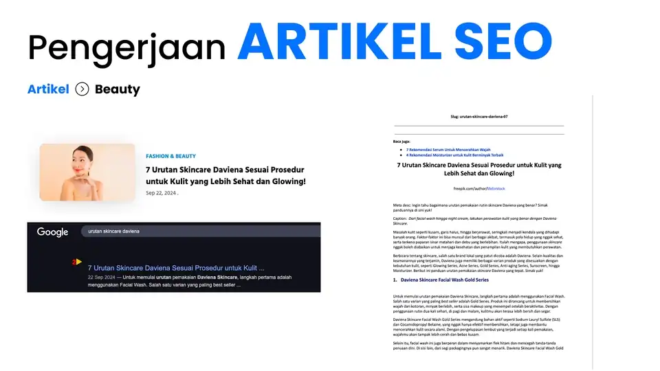 Jasa Pembuatan Konten Artikel SEO Murah Pengerjaan Cepat (Indonesia/English) - Penulisan Konten, Profesional, Bergaransi
