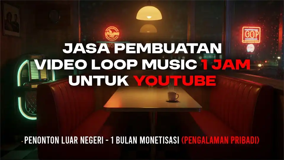 Jasa Pembuatan Konten Video AI Loop Music Instrumental 1 Jam - Video AI, Profesional, Bergaransi