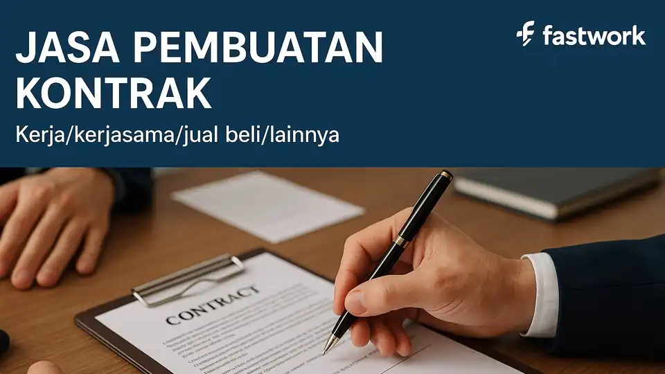 Jasa Pembuatan Kontrak Kerja/Kerjasama/Jual Beli/Lainnya - Kontrak Hukum, Profesional, Bergaransi