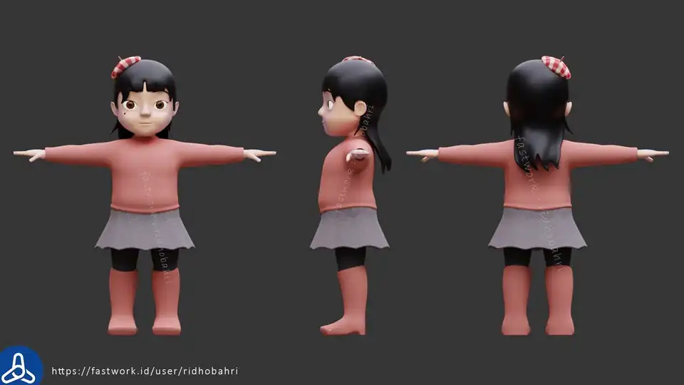 Jasa Pembuatan Model 3D Character - 3D Model, Profesional, Bergaransi