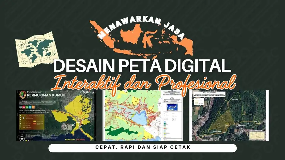 Jasa pembuatan peta digital tematik - Peta GIS, Profesional, Bergaransi