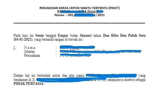 Jasa Pembuatan/Review Kontrak Kerja - Hukum, Profesional, Bergaransi
