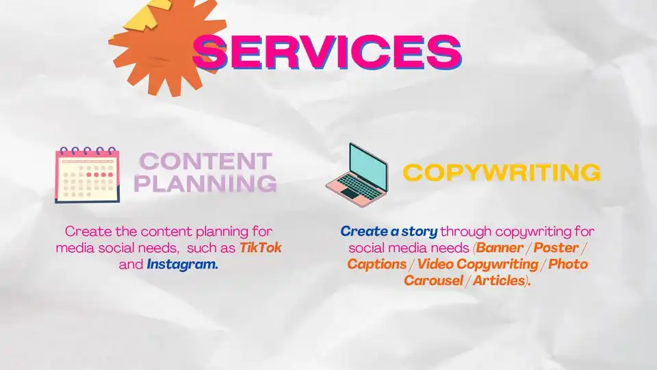Jasa Penulisan Artikel, Copywriting dan Content Planning Instagram/TikTok Simple & Profesional - Penulisan Konten, Profe