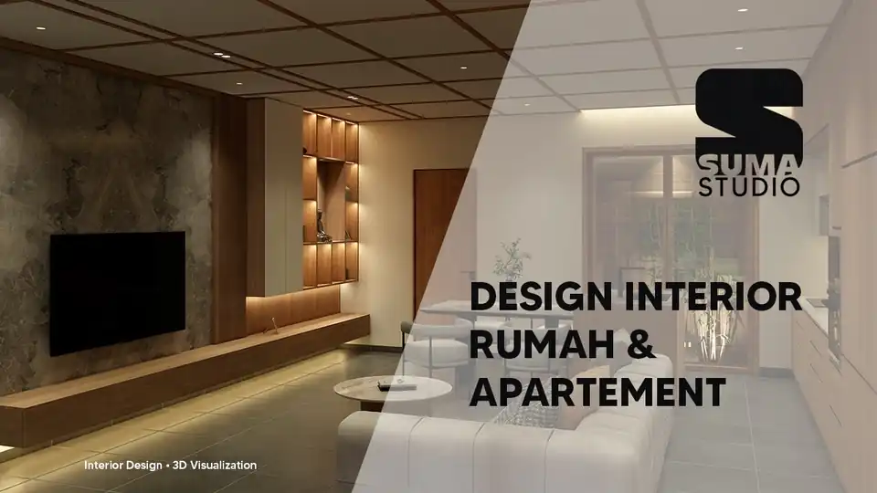 Jasa Render 3D Interior Realistis Project Rumah Tinggal dan Apartemen - 3D Rendering, Profesional, Bergaransi